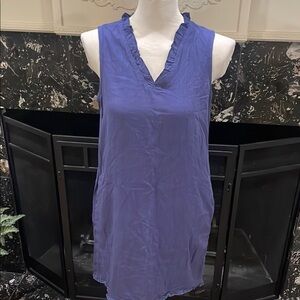 Sleeveless Purple V-Neck Dress